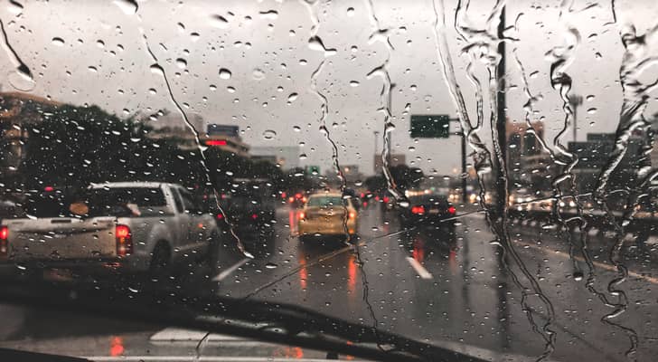 صورة تظهر تساقط أمطار
