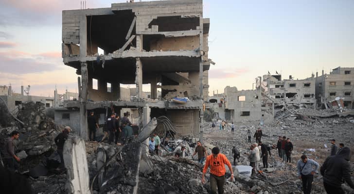 قصف منازل الفلسطينيين في قطاع غزة