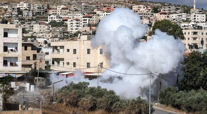 تصاعد أعمدة الدخان في جنين