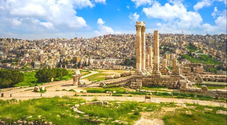 منطقة جبل القلعة في العاصمة عمان