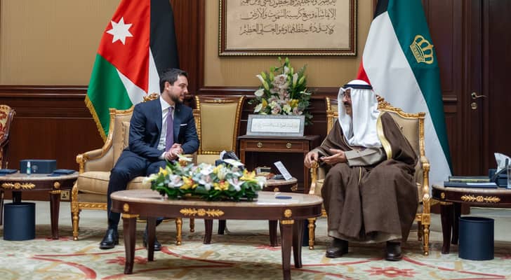 ولي العهد يعبر عن اعتزازه بالعلاقات الأخوية التاريخية الراسخة التي تجمع الأردن والكويت