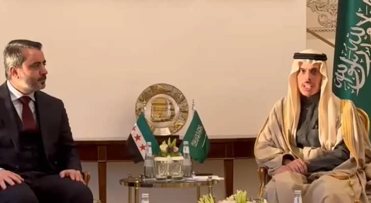 وزير خارجية المملكة العربية السعودية لدى استقباله نظيره السوري