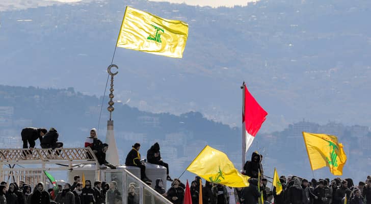 علم حزب الله في لبنان