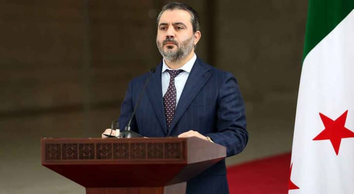 وزير الخارجية السوري أسعد الشيباني