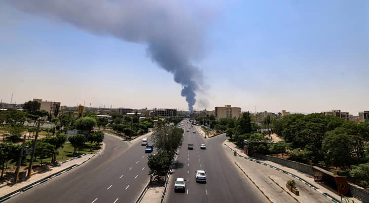 قصف موقع في إيران من قبل الاحتلال الإسرائيلي