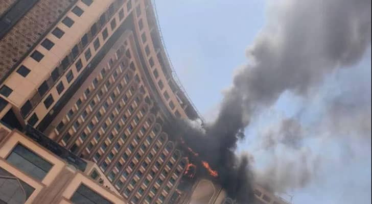 حريق فندق في بغداد