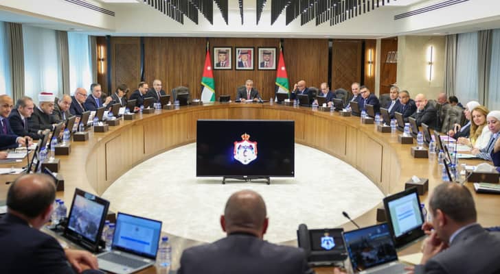 مجلس الوزراء  برئاسة رئيس الوزراء الدكتور جعفر حسان