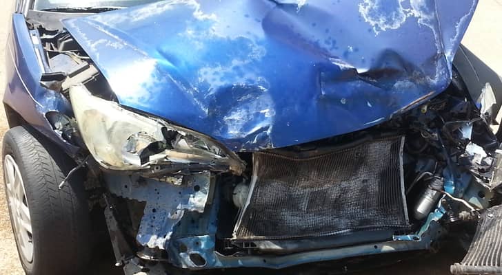 سيارة تعرضت لحادث "أرشيفية"