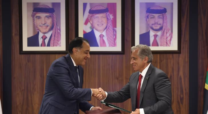 رئيس الوزراء المصري ورئيس الوزراء الاردني