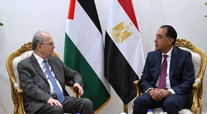 رئيس الوزراء الفلسطيني ووزير الخارجية المصري