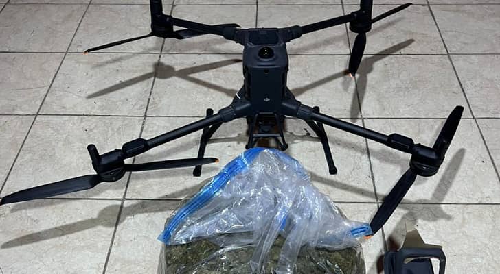 الجيش العربي: المنطقة العسكرية الجنوبية تحبط محاولة تهريب مواد مخدرة بواسطة طائرة مسيرة