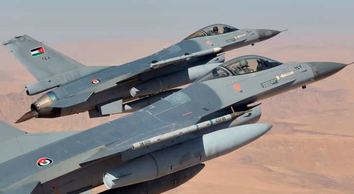 طائرات حربية تابعة لسلاح الجو الملكي الأردني.. أرشيفية