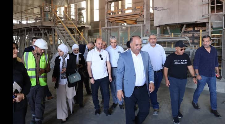 زيارة المهندس زياد السعايدة إلى مجمع المناصير الصناعي في منطقة القطرانة