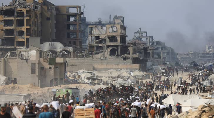 دمار ونزوح جراء العدوان على غزة