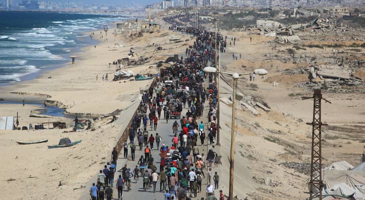 عودة اهالي قطاع غزة إلى منازلهم