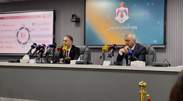 المهندس أحمد الغرايبة، مدير عام مؤسسة التدريب المهني وأمين عام وزارة الاتصال الحكومي زيد النوايسة