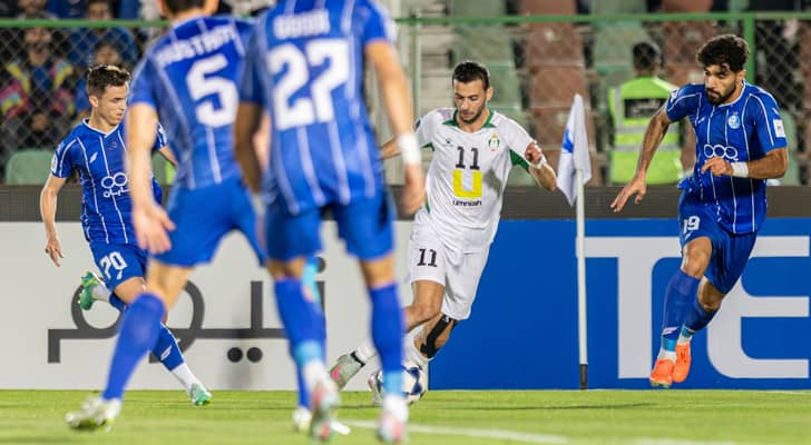 لاعب الوحدات مهند سمرين من المباراة