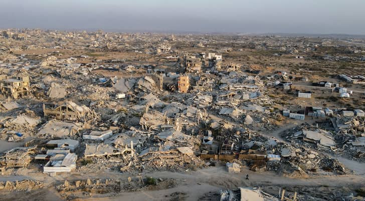 قطاع غزة المدمر