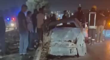 مراسل رؤيا: إصابة بالغة لسائق مركبة بحادث سير مروع في الموقر
