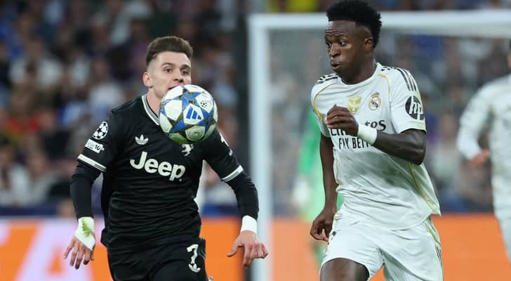 من مباراة سابقة لفينيسيوس جونيور بقميص ريال مدريد