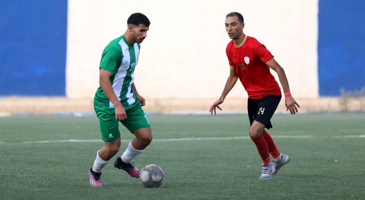 من مباراة لاتحاد الرمثا