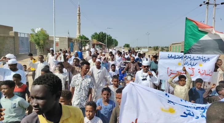 مسيرات منددة "جرائم وانتهاكات" الميليشيا المتمردة ضد الإنسانية