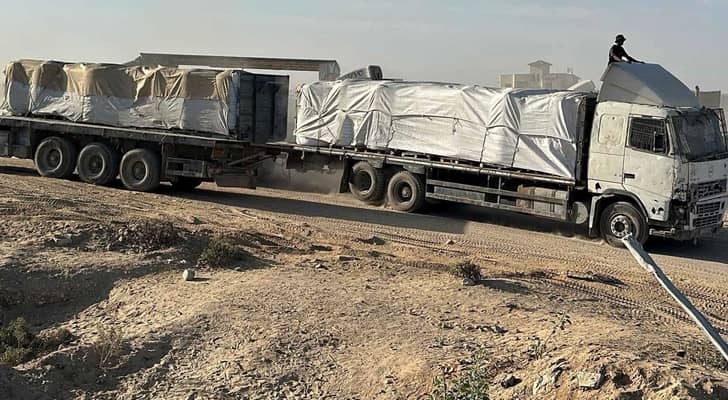 شاحنة مساعدات في قطاع غزة -أرشيفية
