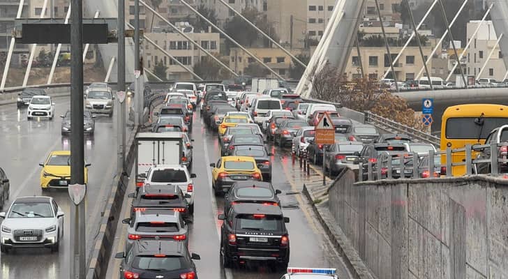 طقس ماطر في العاصمة عمان