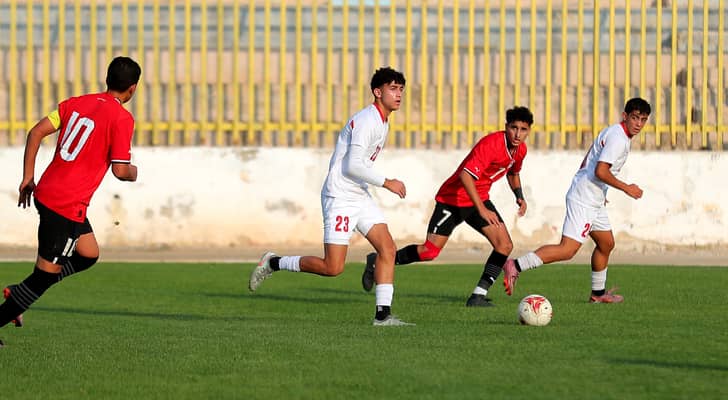 من مباراة الأردن ومصر