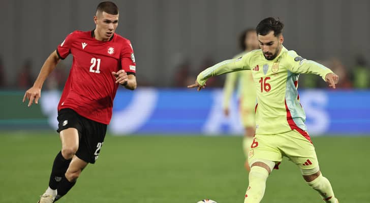 من مباراة إسبانيا وجورجيا