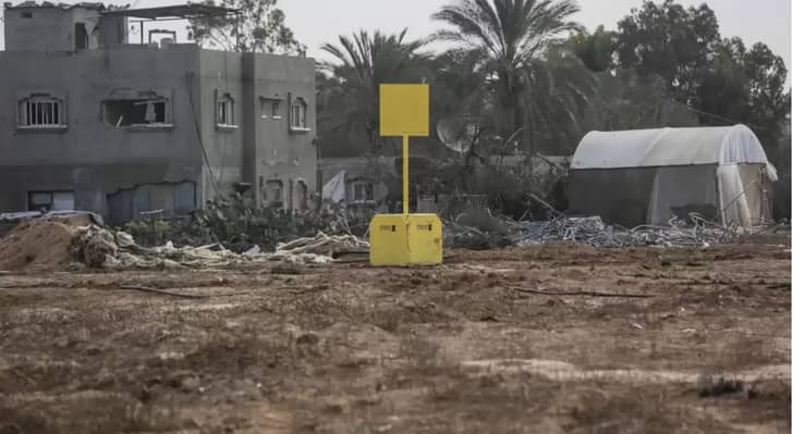 الخط الاصفر في قطاع غزة