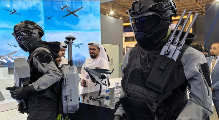 شركة SkyFend خلال مشاركتها في معرض دبي للطيران
