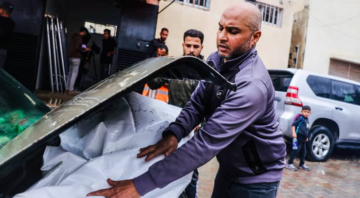 نقل شهداء في قطاع غزة