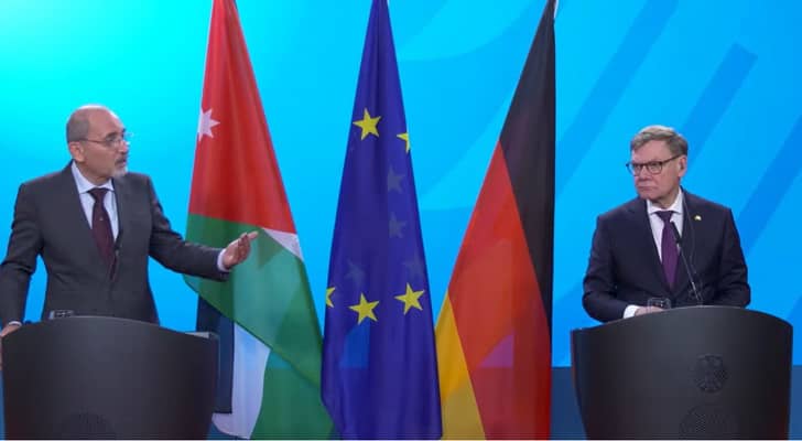 مؤتمر صحافي مشترك لوزير الخارجية أيمن الصفدي مع نظيره الألماني