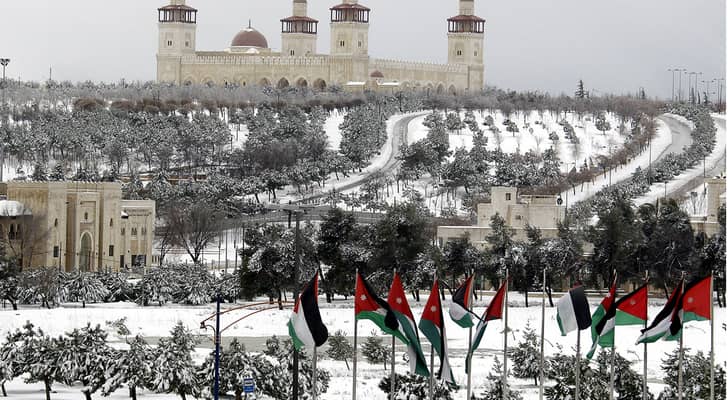 الثلوج في الأردن - أرشيفية