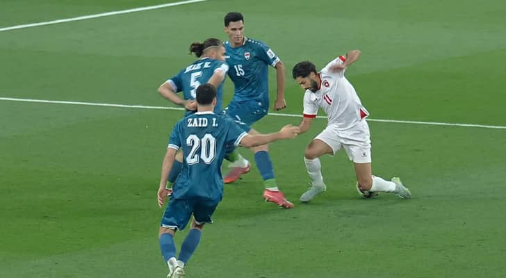 إصابة لاعب منتخب النشامى يزن النعيمات