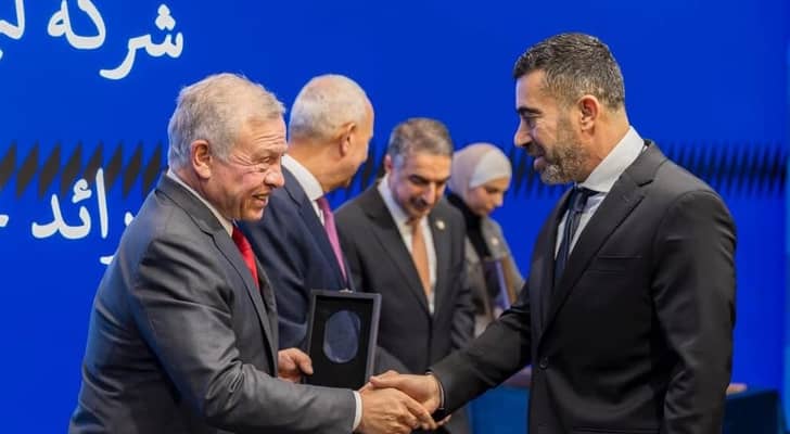 شركة ليان  تتكريم من جلالة الملك عبدالله الثاني