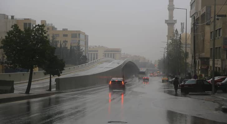 أجواء الشتاء في شوارع الأردن