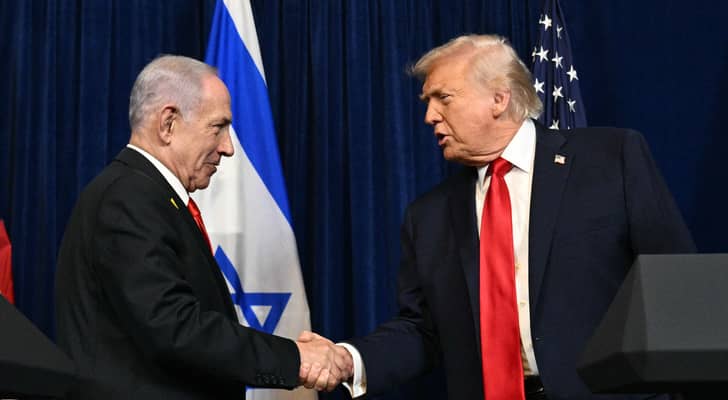 الرئيس الأمريكي دونالد ترمب ورئيس وزراء الاحتلال بنيامين نتنياهو