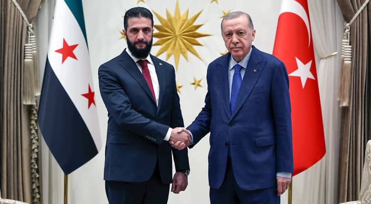 الرئيس أحمد الشرع اجرى اتصالا هاتفيا مع نظيره التركي رجب طيب أردوغان