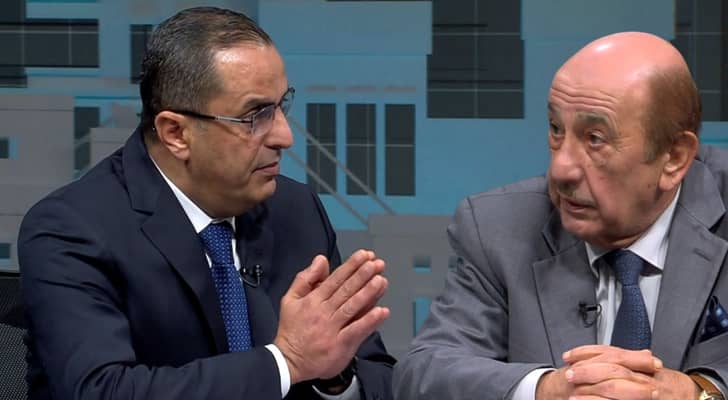 أستاذ العلوم السياسية امين مشاقبة "يمينا" والخبير العسكري نضال أبو زيد "يسارا"