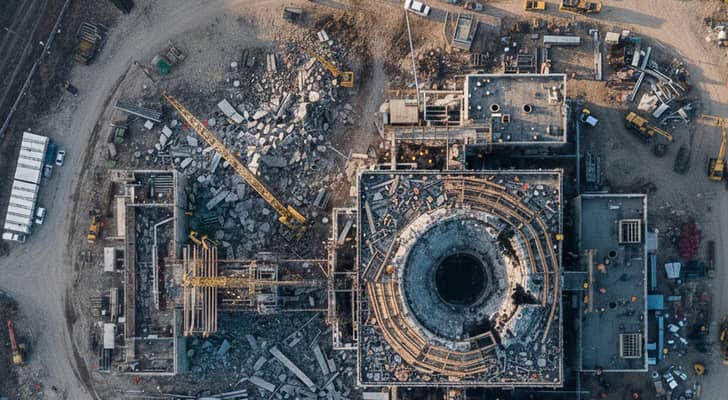صورة مولدة بالذكاء الاصطناعي لأعمال بناء