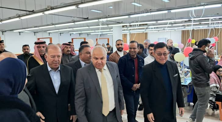 وزير العمل خالد البكار  في افتتاح مشروع