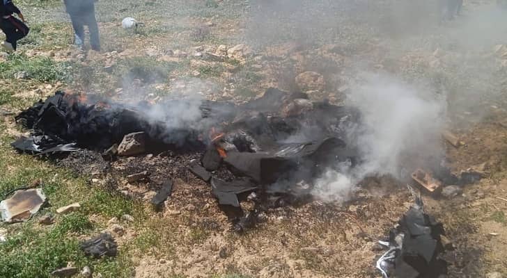 سقوط طائرة مسيرة في منطقة "شيظم" بالطفيلة