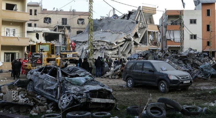 موقع غارة جوية للاحتلال استهدفت مجمعا سكنيا في لبنان