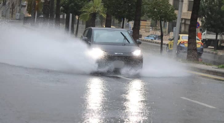 أمطار في العاصمة عمان