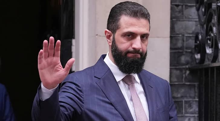 الرئيس السوري احمد الشرع