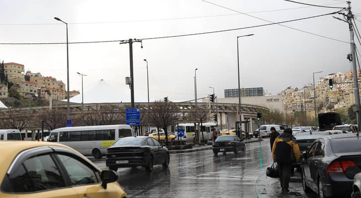 طقس ماطر في العاصمة عمان