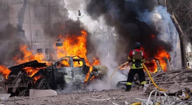 صورة أرشيفية من القصف الروسي على اوكرانيا
