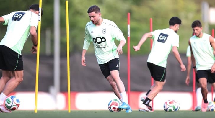 من تدريبات المنتخب الوطني
